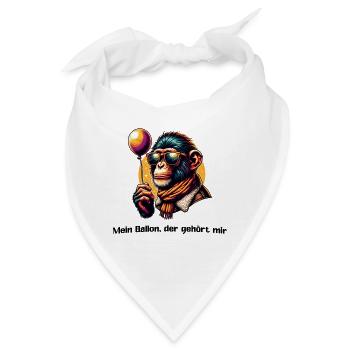 Mein Ballon, der gehört mir  - Bandana - Weiß - Vorne