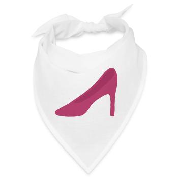 Rosa High Heels - Bandana - Weiß - Vorne