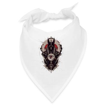 Anubis' Auge in der Geometrie - Bandana - Weiß - Vorne