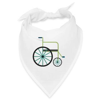 Rollstuhl - Bandana - Weiß - Vorne