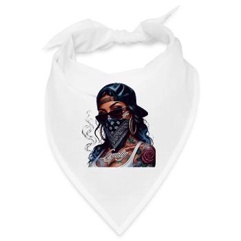 Loyalität im Straßenstil - Bandana - Weiß - Vorne
