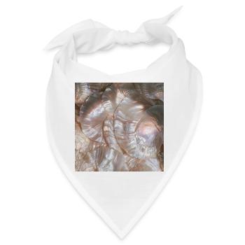 Abstrakte perlmuttartige Perle - Bandana - Weiß - Vorne