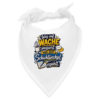 Wache Schichtwechsel Geschichten - Bandana - Weiß - Vorne