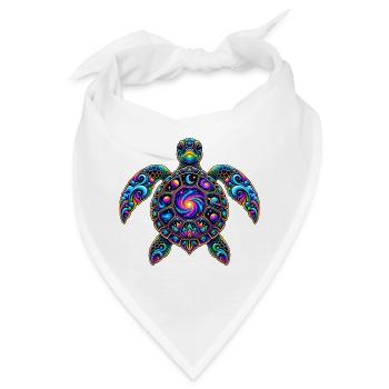 Kosmische Schildkröte Beschützer - Bandana - Weiß - Vorne