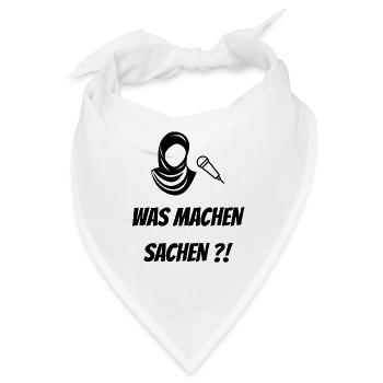 WAS MACHEN SACHEN - Bandana - Weiß - Vorne
