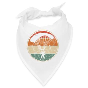 Retro Fallschirmspringer Fallschirm Extremsport - Bandana - Weiß - Vorne