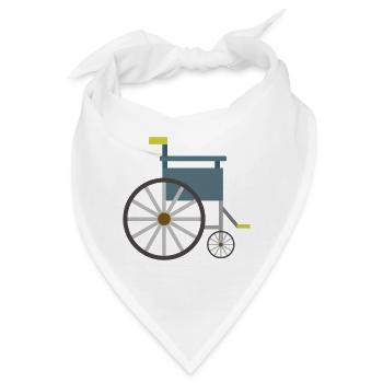 Rollstuhl - Bandana - Weiß - Vorne