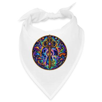 Schlüssel - Bandana - Weiß - Vorne