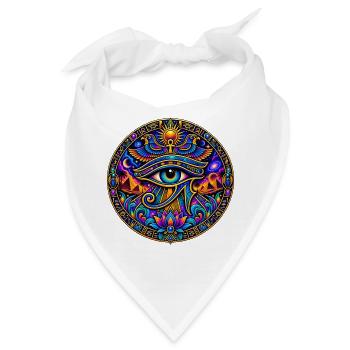 Auge des Horus - Bandana - Weiß - Vorne