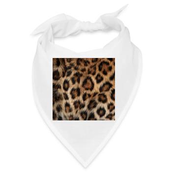 Wildleopardenfell - Bandana - Weiß - Vorne