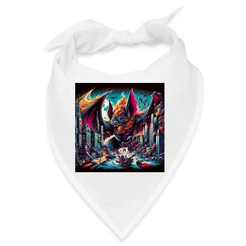 Bat Apocalypse - Bandana - Weiß - Vorne