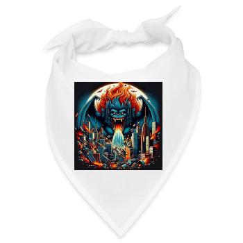 Gorilla Apokalypse - Bandana - Weiß - Vorne