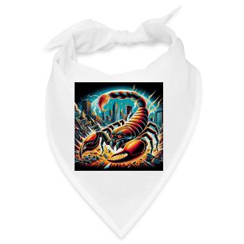 Scorpion Apocalypse - Bandana - Weiß - Vorne