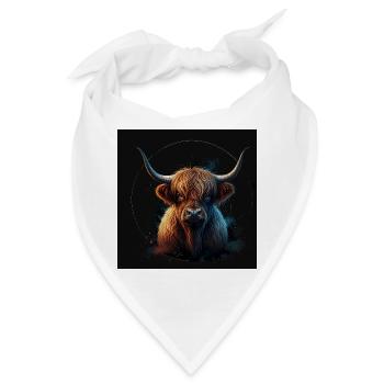 Highland Rind - Bandana - Weiß - Vorne