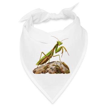 Gottesanbeterin - Bandana - Weiß - Vorne