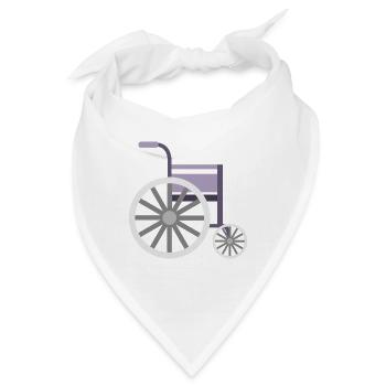 Rollstuhl - Bandana - Weiß - Vorne