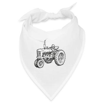 Traktor / Traktor / Traktor - Bandana - Weiß - Vorne