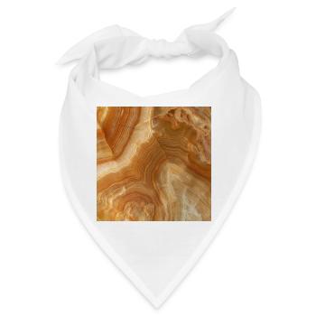Orangen- und Honigagat - Bandana - Weiß - Vorne