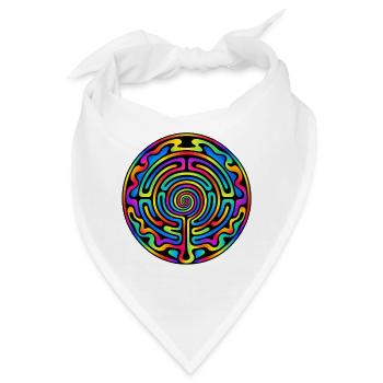 Labyrinth - Bandana - Weiß - Vorne