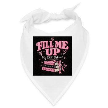 Fill Me Up – Design für Leser - Bandana - Weiß - Vorne