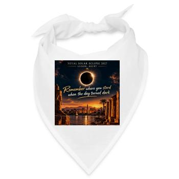 Solar Eclipse Luxor 2027 - Bandana - Weiß - Vorne