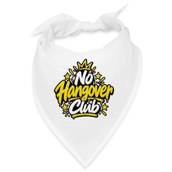 No Hangover Club – Alkoholfrei & mutig - Bandana - Weiß - Vorne