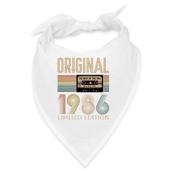 40. Geburtstag, 40 Jahre - Bandana - Weiß - Vorne