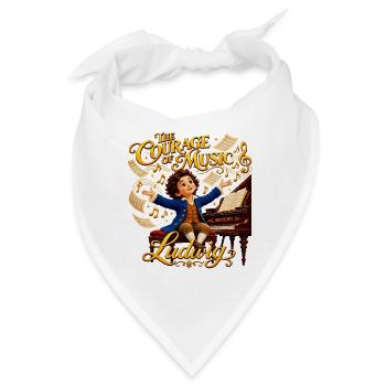 Beethoven – Der Mut der Musik - Bandana - Weiß - Vorne