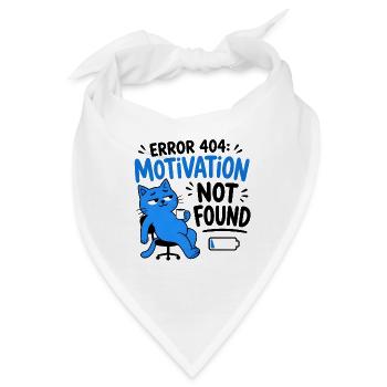 FEHLER 404: MOTIVATION NICHT GEFUNDEN – Chat Geek - Bandana - Weiß - Vorne