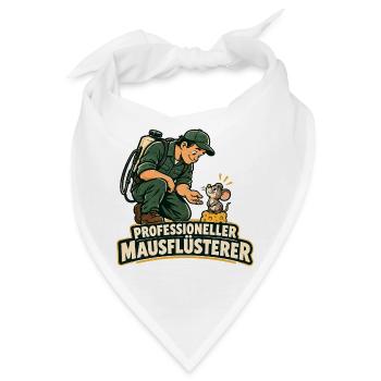 Mausflüsterer - Bandana - Weiß - Vorne