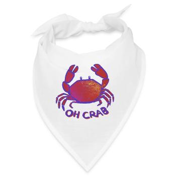 Oh Crab  - Bandana - Weiß - Vorne