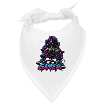 Gamer - Bandana - Weiß - Vorne