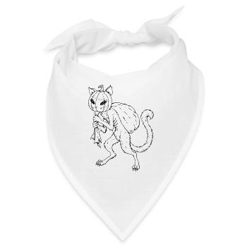 Kabo Neko – Schwarz - Bandana - Weiß - Vorne