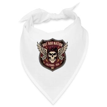 Hot Rod Nation, Kalifornien, 1954 - Bandana - Weiß - Vorne