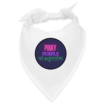 Pinky_Purple_Purpose - Bandana - Weiß - Vorne