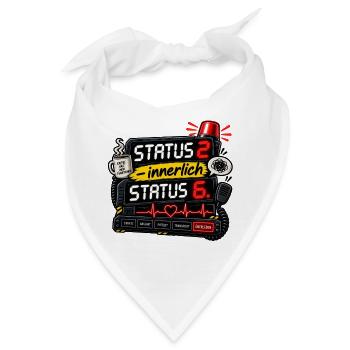 Neonstatus Innerlich Puls Kaffee - Bandana - Weiß - Vorne