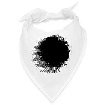 Design geometrischer Kreise - Bandana - Weiß - Vorne