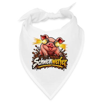 Schweinwerfer - Bandana - Weiß - Vorne