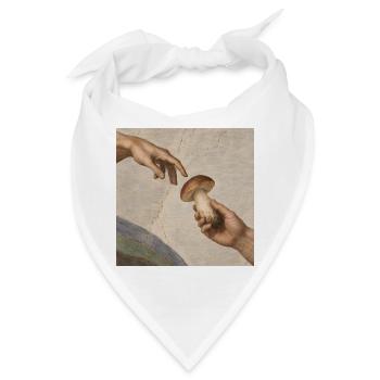 Entstehung des Porcini-Pilz-Tees - Bandana - Weiß - Vorne