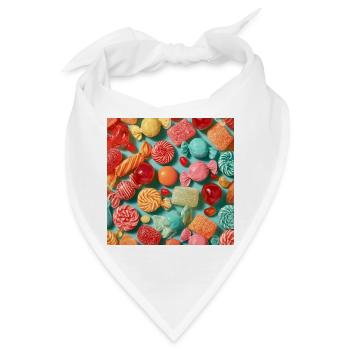 Retro-Pop-Süße Ausbrüche - Bandana - Weiß - Vorne