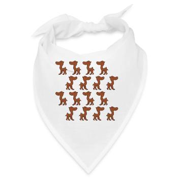 Süßes Chibi-Kamel - Bandana - Weiß - Vorne