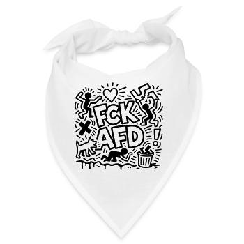 FCK AFD - Bandana - Weiß - Vorne