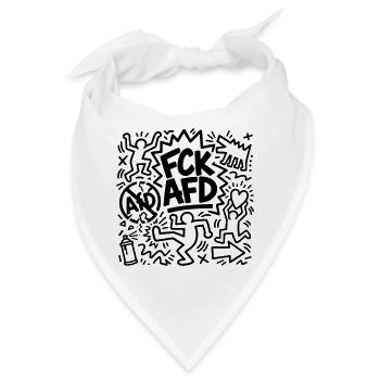FCK AFD - Bandana - Weiß - Vorne