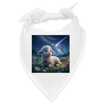 Lammy_watching_falling_star - Bandana - Weiß - Vorne