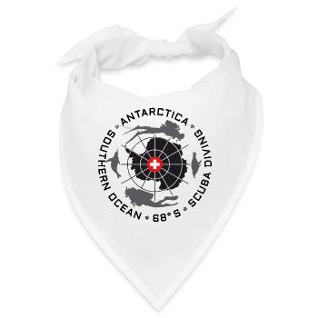Antarktis Taucher Logo - Bandana - Weiß - Vorne