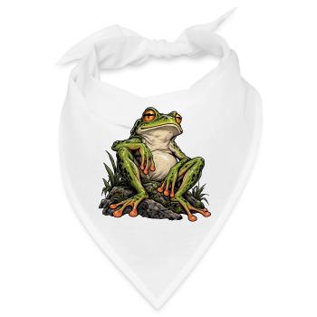 Feral Frog - Bandana - Weiß - Vorne