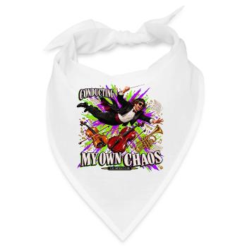 Lustiges Dirigentengeschenk – Mein eigenes Chaos dirigieren - Bandana - Weiß - Vorne