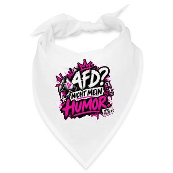 AfD? Nicht mein Humor - Bandana - Weiß - Vorne