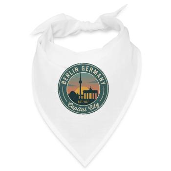 Vintage-Berliner Deutschland-Abzeichen - Bandana - Weiß - Vorne