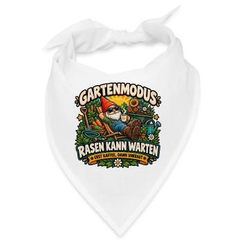 Gartenmodus - Bandana - Weiß - Vorne